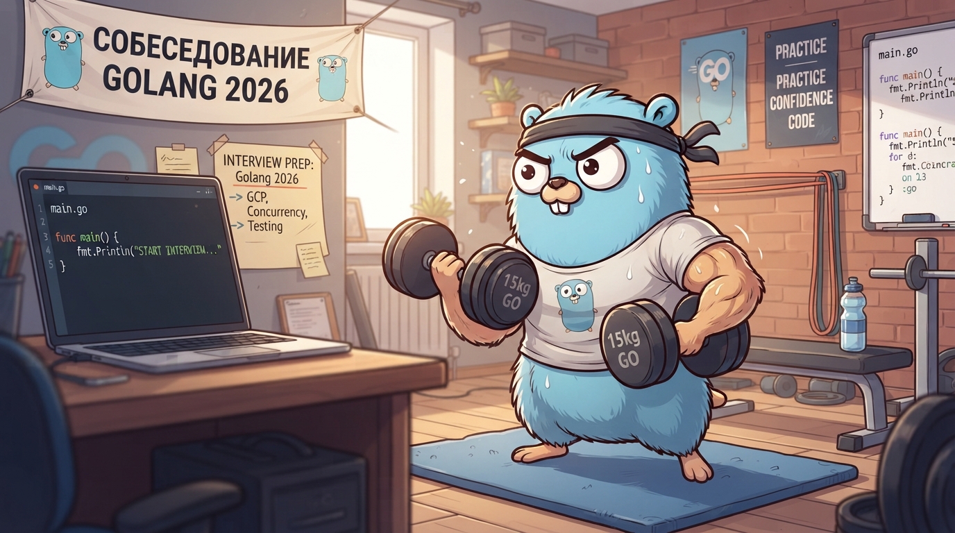 Собеседование Golang: гайд, вопросы и задачи с решением 2026
